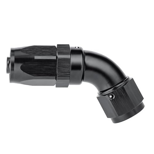 8AN 60 Degree One Piece Full Flow Hose End Fitting Swivel for CPE Braided Hose (8AN / 60 Degree)