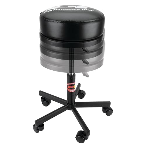 W85033 Pneumatic Rolling Shop Stool with Wheels (Pneumatic Rolling Shop Stool)
