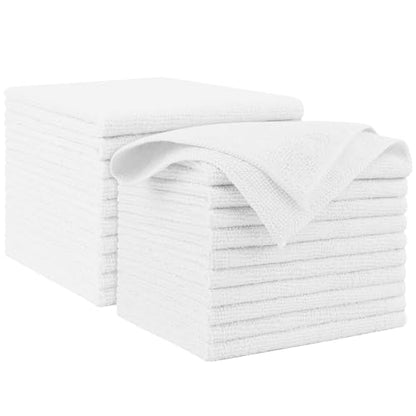 White Microfiber Cleaning Cloth 20PK (White / 20PK)