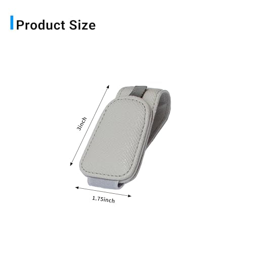 2 Packs Magnetic Sunglass Holder for Car Visor (Grey / 2pcs)
