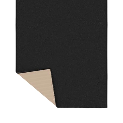 8x10 Living Room Rug (Solid Black)