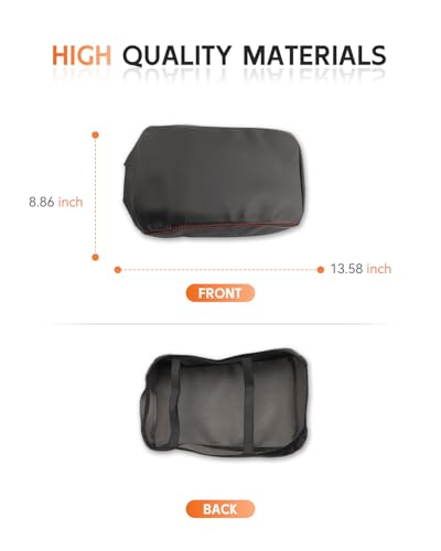 for 2024 2025 2026 Lexus GX 550 Center Console Cover Armrest Box Cover for GX550 (Lexus GX 550-Black leather red line)