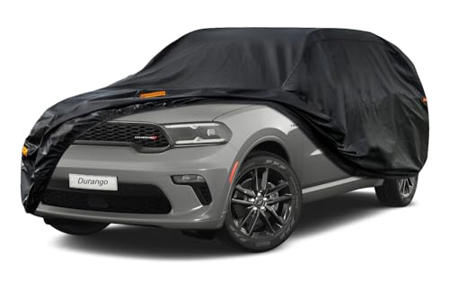7 Layers Waterproof SUV Car Cover for Dodge Durango 2004 (PE-Black / Custom Fit Dodge Durango)