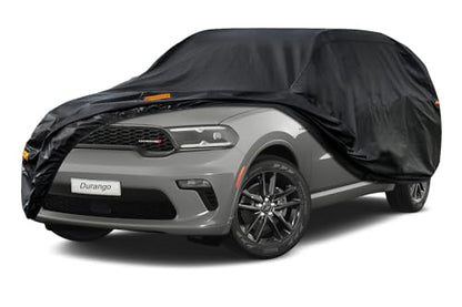 7 Layers Waterproof SUV Car Cover for Dodge Durango 2004 (PE-Black / Custom Fit Dodge Durango)