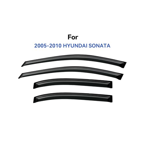 Window Visors Rain Guards for 2006 (2006-2010 Hyundai Sonata)