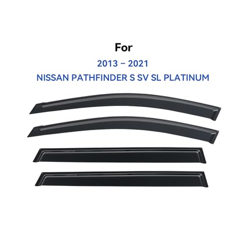 Window Visors Rain Guards for 2013 (2013-2021 Nissan Pathfinder)