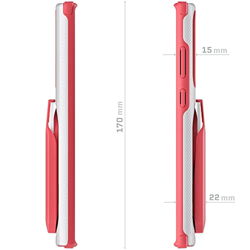 EXEC Pink S22 Wallet Case for Women Card Holder Works with Magnetic Car Mounts Easily Detachable for Wireless Charging Protective Cover Designed for 2022 Samsung Galaxy S22 5G (Galaxy S22 / Pink)