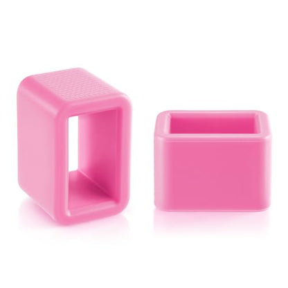 2PCS Seat Belt Buckle Holder (Fluorescent Pink)