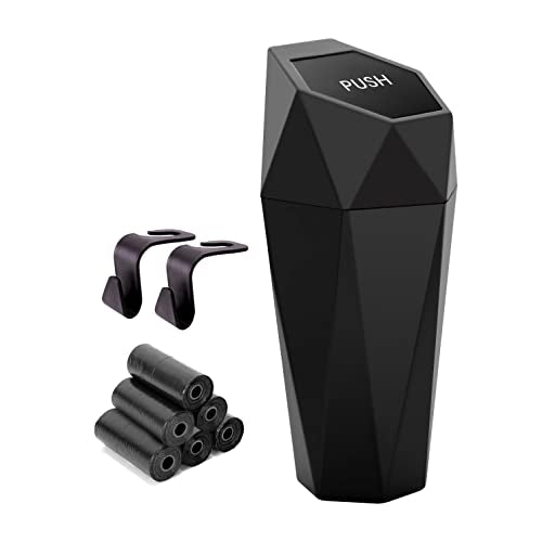 Car Trash Can Cup Holder (600ml / Black)