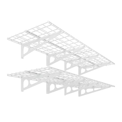 2 Pack 2x6ft Garage Shelving 24 (2 pack-2x6 ft / White)