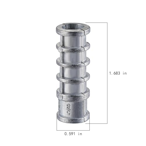 50pcs) 3/8 * 1-3/4 Lag Shield Anchor Long Zinc Alloy Bolts Concrete Anchors, Zinc Alloy Masonry Anchors Hole (3/8*1-3/4)