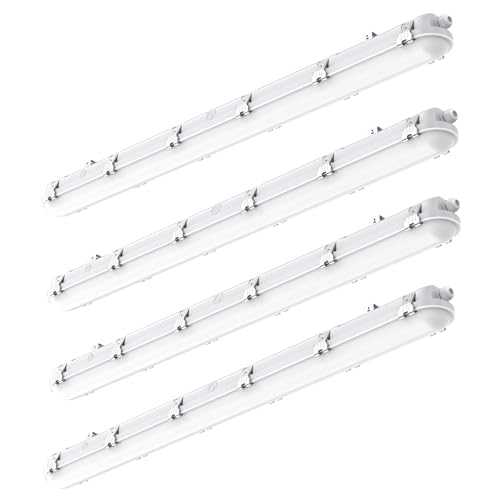 4ft LED Vapor Tight Light 50W Outdoor Shop Light IP65 Waterproof 0 (4 Pack)