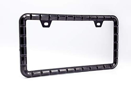 3D Brilliance Black License Plate Frames (Chain Patterned With Brilliance Black)