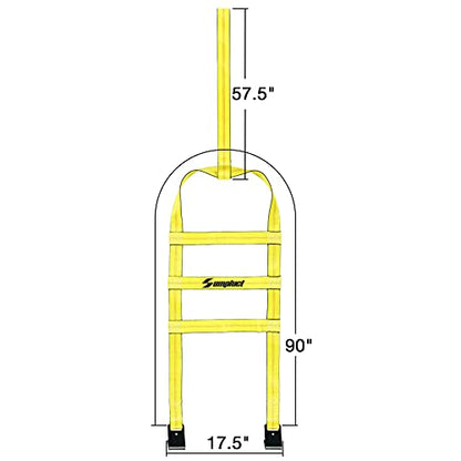 Tow Dolly Basket Straps with Flat Hook 2 Pack Fit 14" (2 Pack-14"-19")