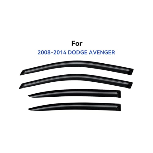 Window Visors Rain Guards for 2008 (2008-2014 Dodge Avenger)