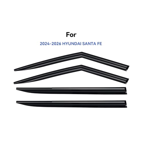 Window Visors Rain Guards for 2024 2025 2026 Hyundai Santa Fe (2024-2026 Hyundai Santa Fe)