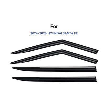 Window Visors Rain Guards for 2024 2025 2026 Hyundai Santa Fe (2024-2026 Hyundai Santa Fe)