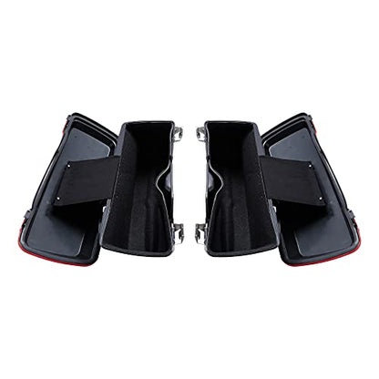 Red Hard Saddlebags Fit for Harley Touring Electra Glide Street Glide Road Glide Road King 1994 (Red 1# / For 1994-2013)