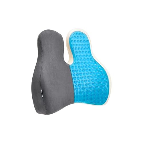 Lumbar Support Pillow for Office Chair (Gray-gel / Standart)