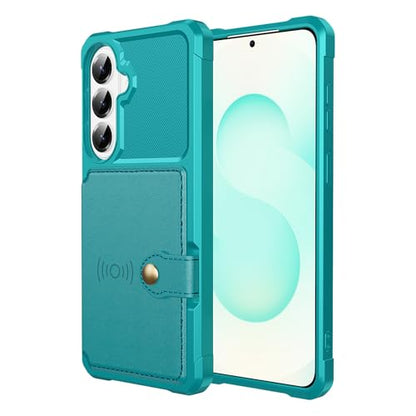 For Samsung Galaxy S26 Plus Card Holder Case (Green / Galaxy S26 Plus)