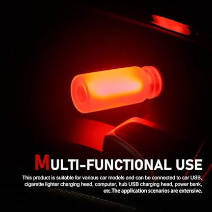 Car USB Atmosphere Lamp (1 PC / Red)
