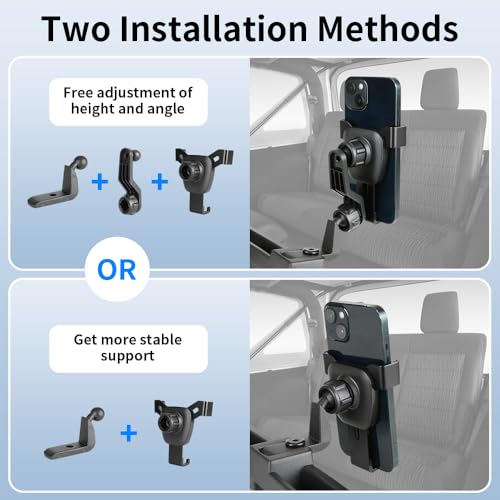 Car Phone Holder Center Console Organizer For Jeep Wrangler 4XE 2019 2020 2021 2022 2023 Auto Accessories Navigation Bracket Interior Decoration Screen Mobile Cell Mount case (for Wrangler 4XE 2019-2023)