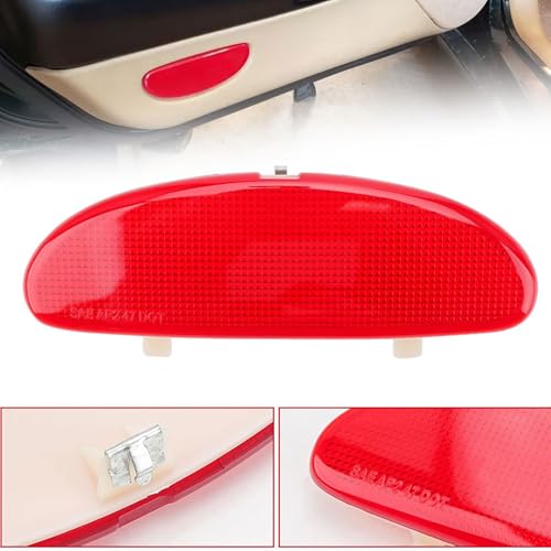Front Inner Door Panel Reflector with Buckle for C5 Corvette 1997 (Red)