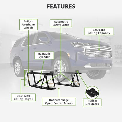 8000TL Portable Car Lift with 8 (8,000 lb)