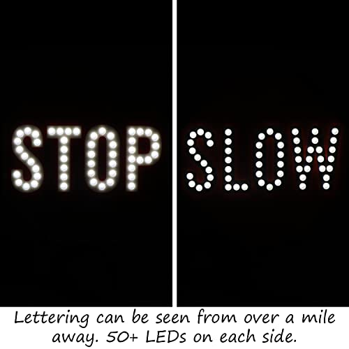 LED STOP SLOW Paddle (18" x 18")