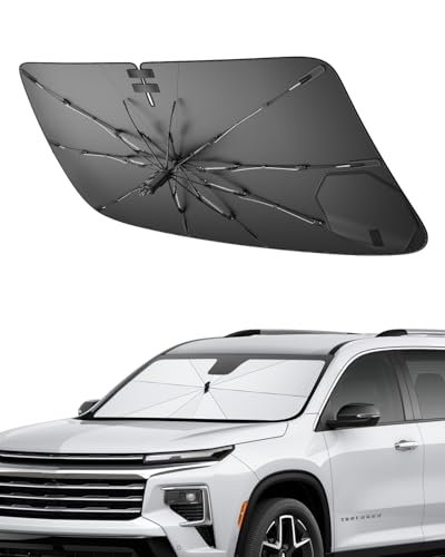 for 2026 2027 Chevy Traverse Car Windshield Sun Shade Umbrella (2024-2027 Traverse)