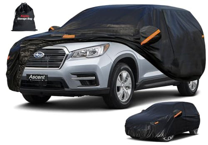 7 Layers Waterproof SUV Car Cover for Subaru Ascent 2018 (PE-Black / Custom Fit Subaru Ascent)