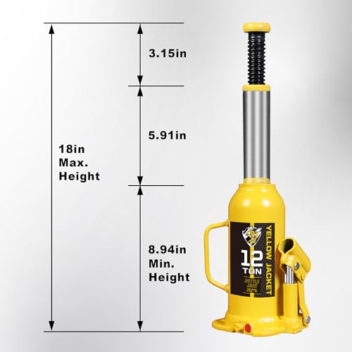 12 Ton Muti Directional Welded Bottle Jack (yellow / 12 ton muti-directional)