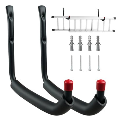 2Pcs Heavy Duty Garage Storage Hooks 100 LB Capacity Utility Hooks (X-Large)