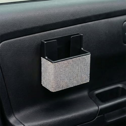 Bling Car Dashboard Storage Box (White)