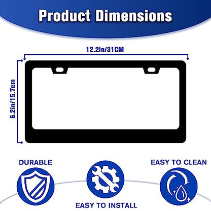 in This Car We are Gossiping About You License Plate Frame Stainless Steel (In This Car We Are Gossiping About You)