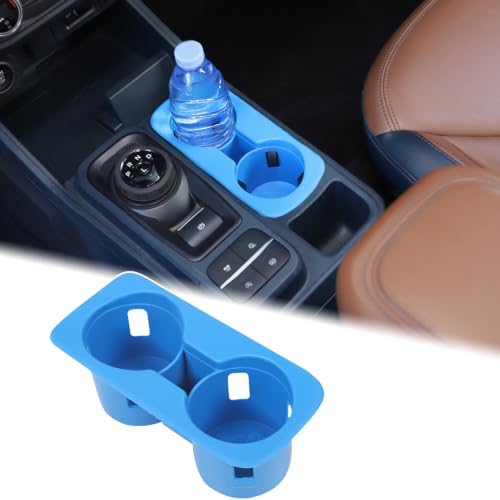 Center Console Cup Holder Protector Compatible with Ford Maverick 2022 (Blue)