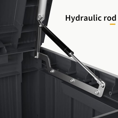 320 Gallon Resin Deck Box (Black / 320 Gallon)