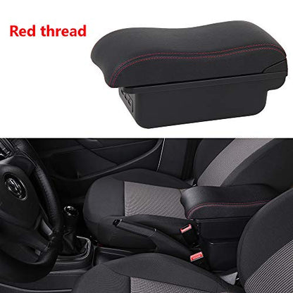 Armrest Box for Kia Stonic Rio 3 2018 (Black with Red thread)