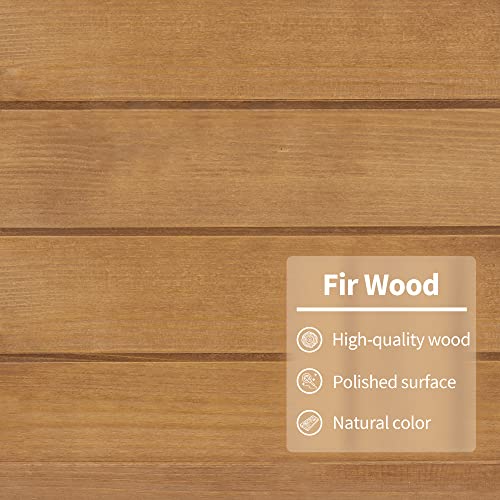 Outdoor Storage Cabinet with 2 Shelves (Natural)