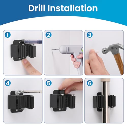 Broom Holder Wall Mount (24pack)