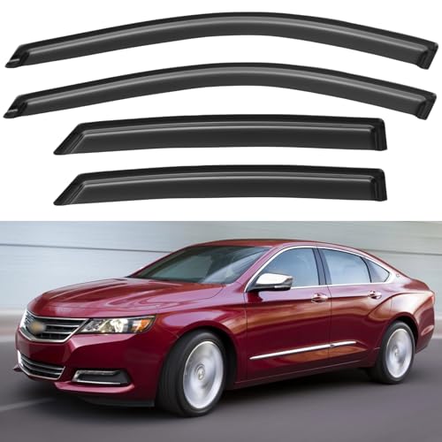 Window Visors Rain Guards for 2014 (2014-2020 Chevy Impala)