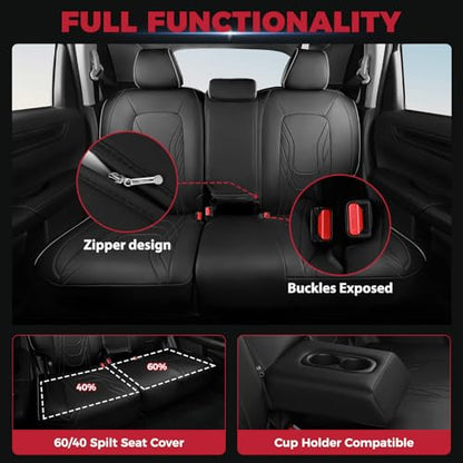 Seat Covers for 2023 (Black & Gray / CR-V 2023-2026 Full Set)