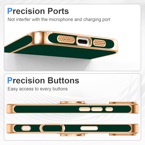 Designed for iPhone 17 Case with Ring Stand Slim Green (Green / 6.3'' iPhone 17)