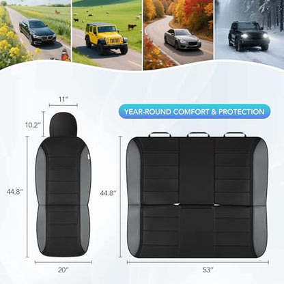 Leather Seat Covers (Gray Full Set)