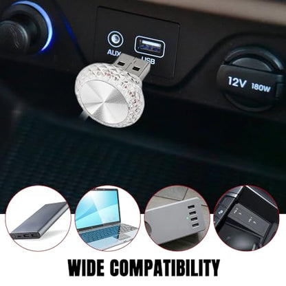 4PCS USB LED Car Interior Atmosphere Lamp (Red)