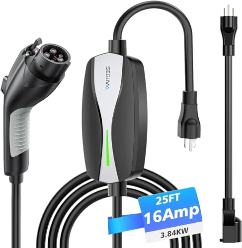 Level 1 2 EV Charger 16Amp Electric Car Charger for J1772 BEVs (Black / 16A EV Charger)
