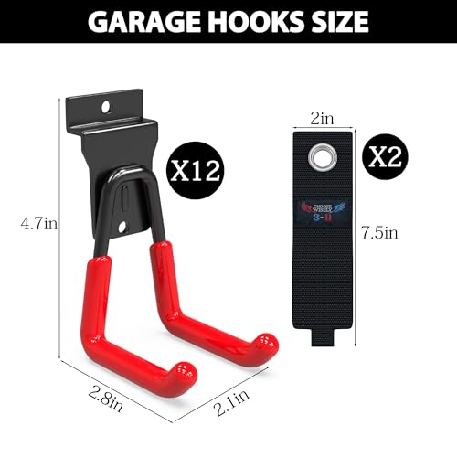 Slatwall Hooks (Red / 12)
