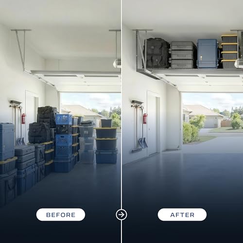 MonsterRax 4x6 Overhead Garage Storage Rack (Hammertone / 18"-33")