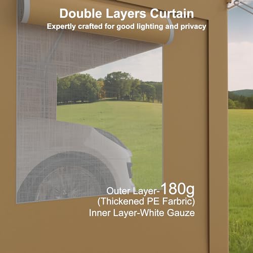 Heavy Duty Carport (Yellow / 10X20FT)