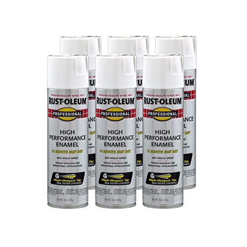 Professional High Performance Flat White Spray Paint (Flat White / 15 Ounce (Pack of 6))